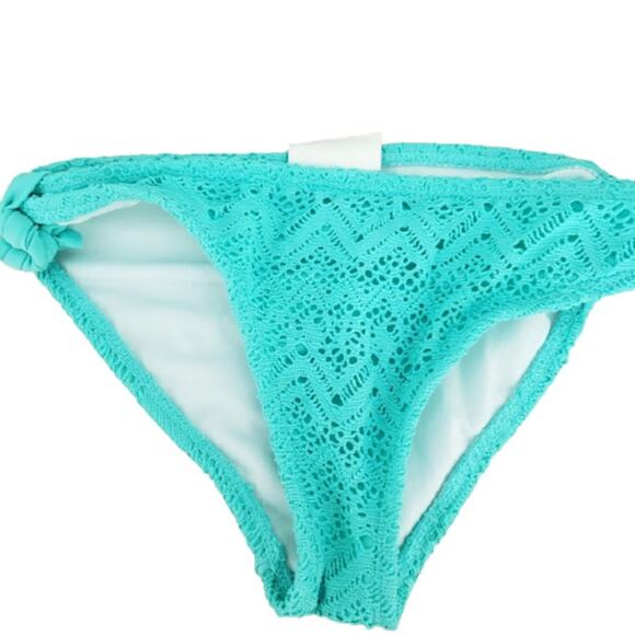 2 FOR $5 SALE Girl's Aqua Lace Crochet Bikini  Set Size M (7/8) - Picture 7 of 12